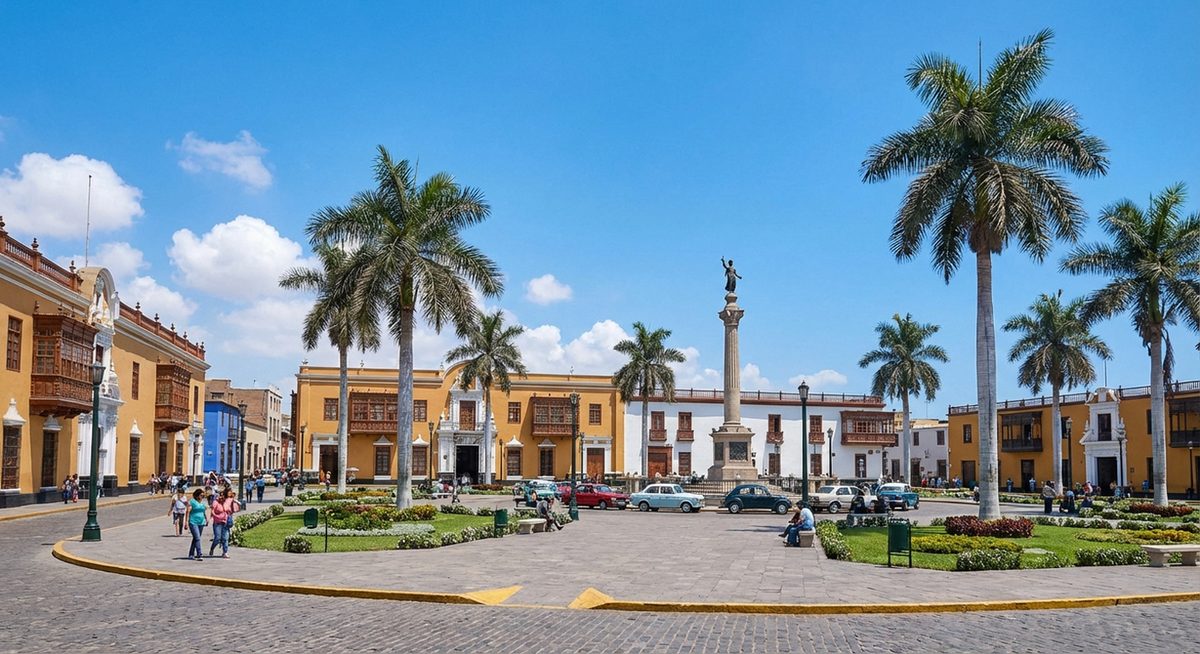 Colonial architecture in Trujillo, Peru